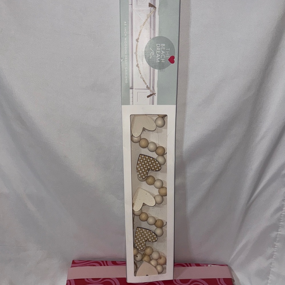 The Beach Dream 45 inch Wooden Heart Garland Valentines Day